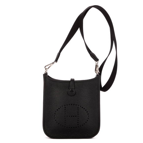 Hermes Handbags - Hermes Evelyne 16 in Noir Taurillon Clemence Leather